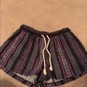 colorful purple shorts